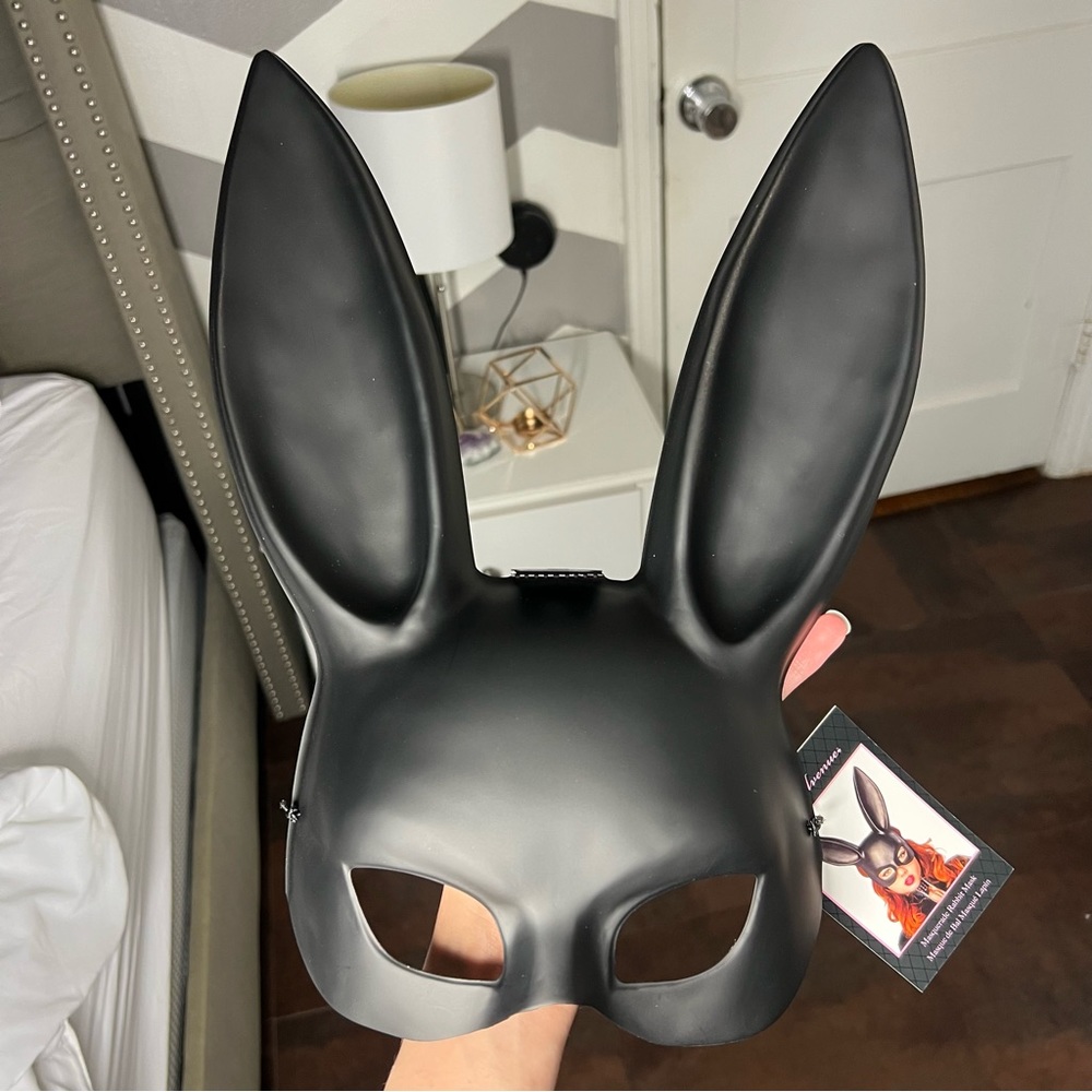 NWT Sexy Black Masquerade Bunny Mask